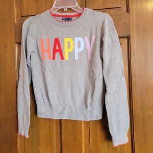 Gap Gray HAPPY Sweater (Size XXL/14-16)